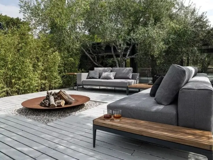 A comfortable lounge area with stylish furniture