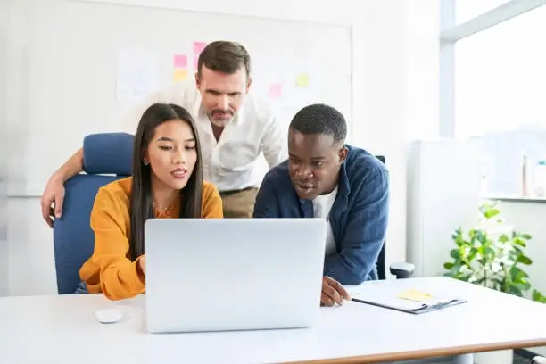 People collaborating on a project