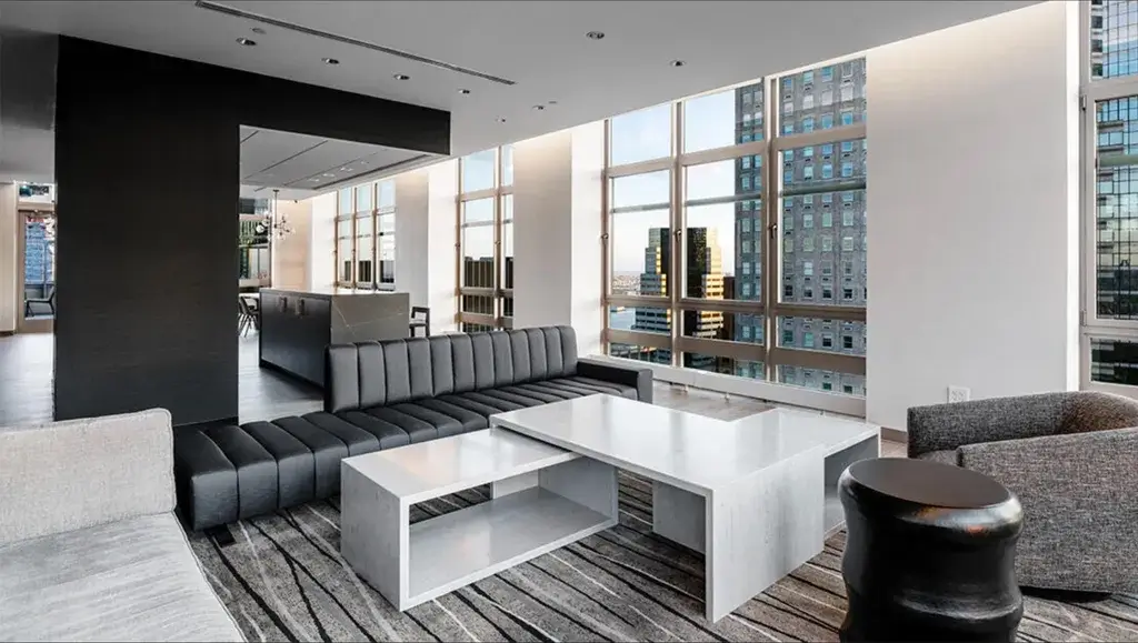 Spacious and bright lounge area